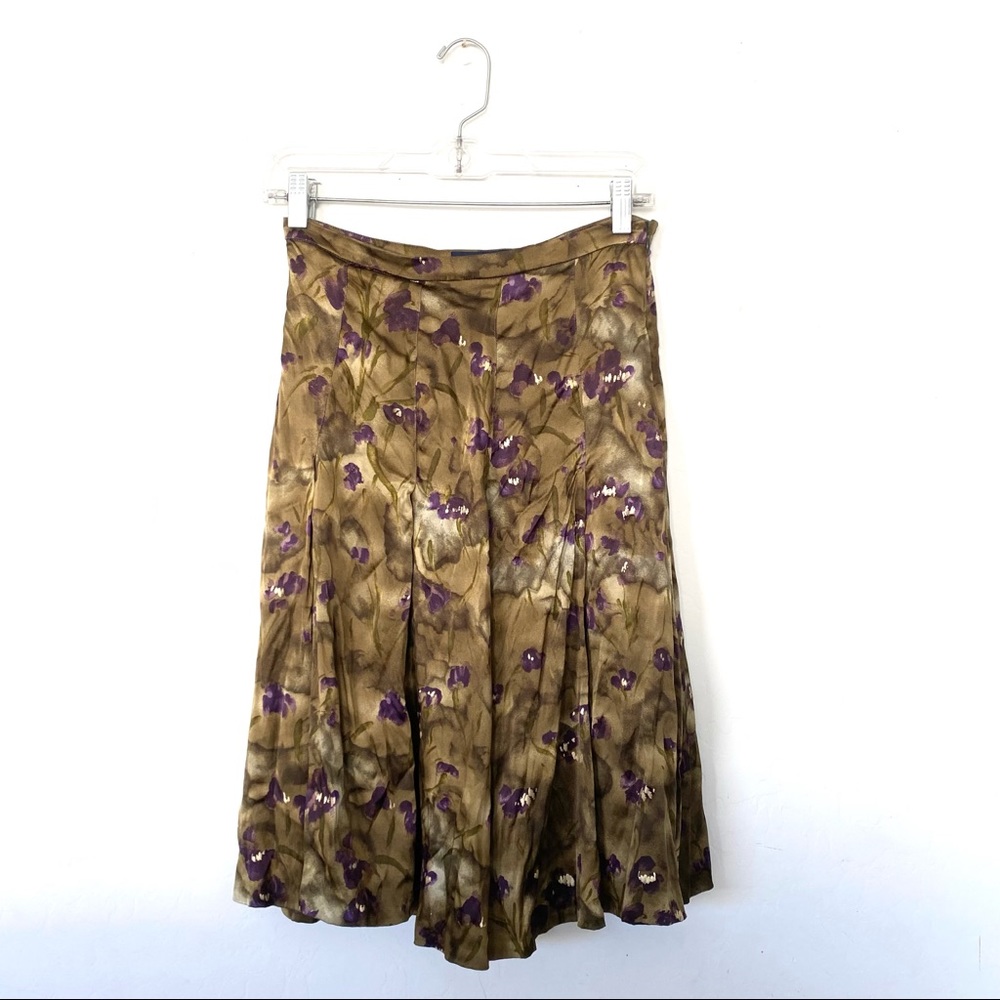 Piazza Sempione silk floral skirt